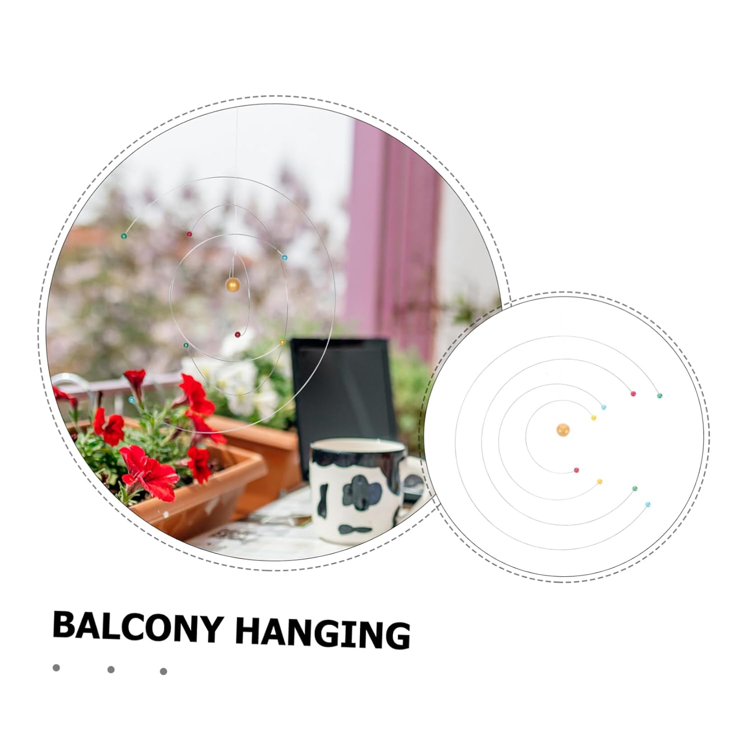 Ciieeo Balanced Dynamic Pendant Model Science Decor Modern Decor for Boys and Girls