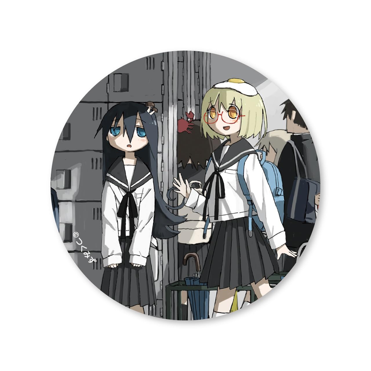 Amazon.co.jp: シメジ シミュレーション カラーイラスト缶バッジ