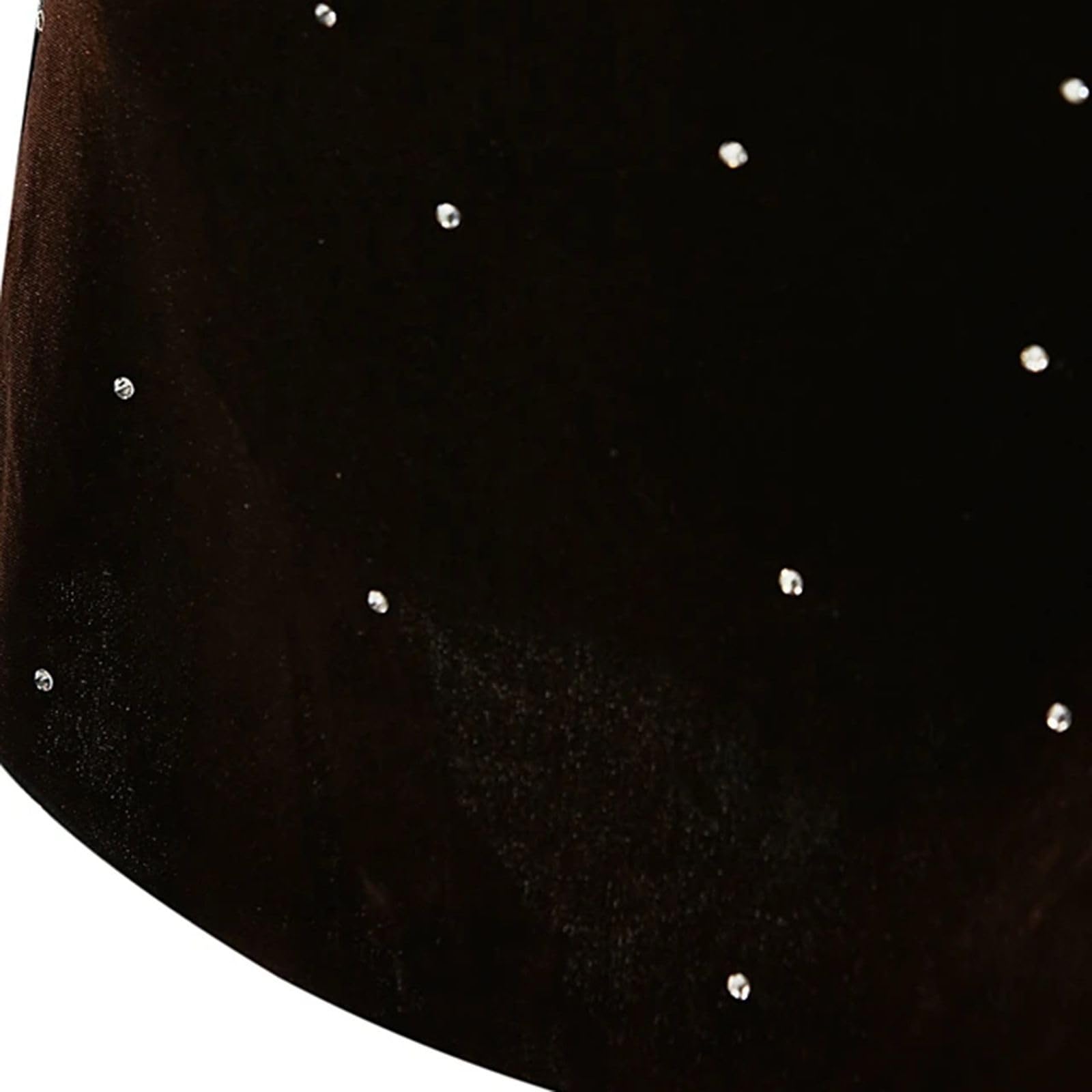 Robe de patinage artistique pour femme avec strass noirs