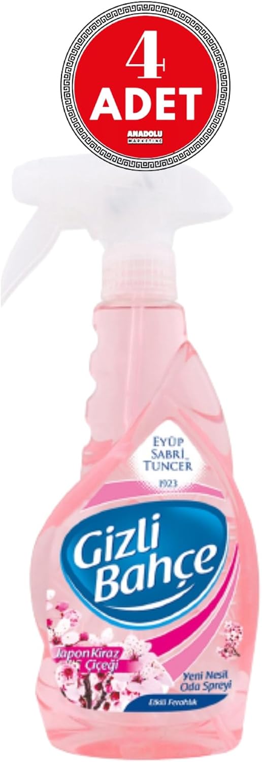 Eyüp Sabri Tuncer Gizli Bahçe Oda Kokusu Japon Kiraz Çiçeği 500 ml x 4 Adet