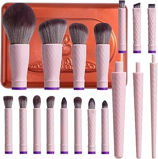 Juego de brochas de maquillaje desmontables d...