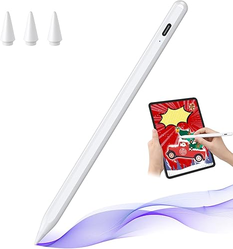 Lápiz óptico para iPad con diseño sensible a la inclinación y magnético lápiz digital compatible con modelos 2018 y posteriores Apple iPad Pro de