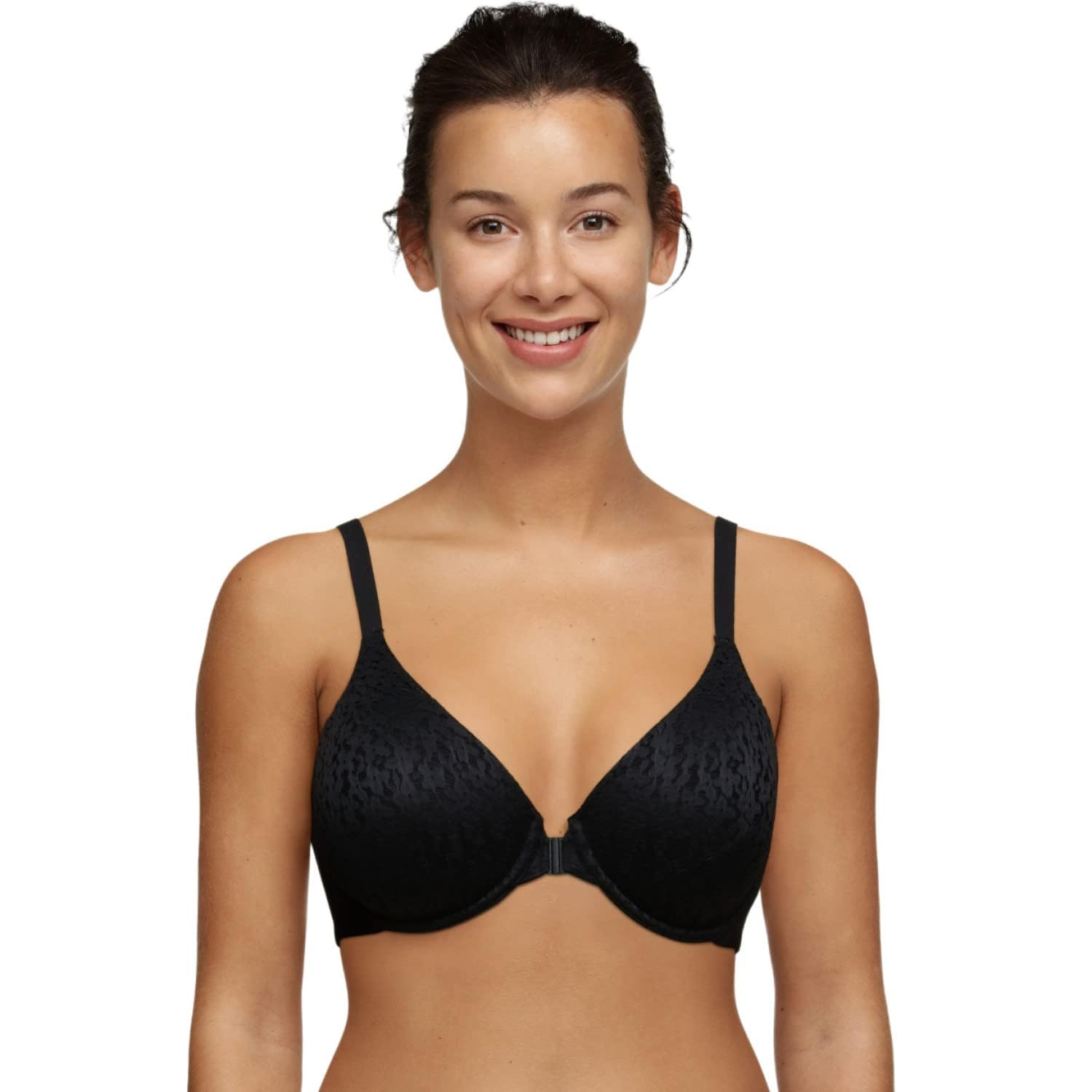 Chantelle Norah Front Closure Bra - Black - 36E - Moulded Non-Padded