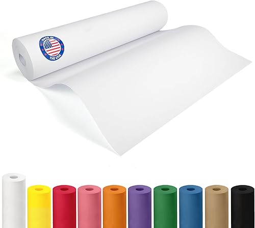 Vista 199 de Rollo de papel kraft marrón de 24 x 2160 pulgadas (180 pies), paquete de 4 – Papel de embalaje marrón hecho en Estados Unidos de 30 libras de grosor