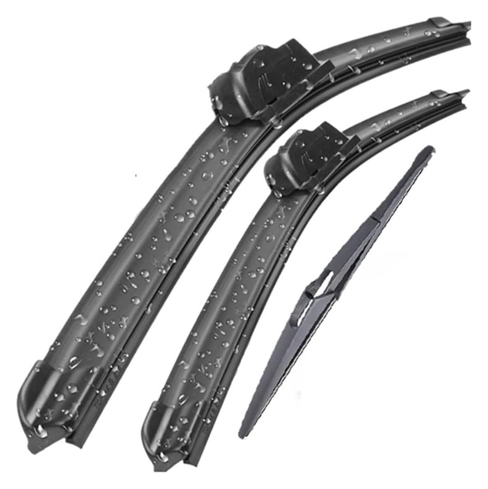 Para C2 2003-2009 Parabrisas Ventana Lluvia Cepillos 24 "18" 12" Escobillas Limpiaparabrisas Coche Juego Traseros Delanteros Brazo Limpiaparabrisas Delantero