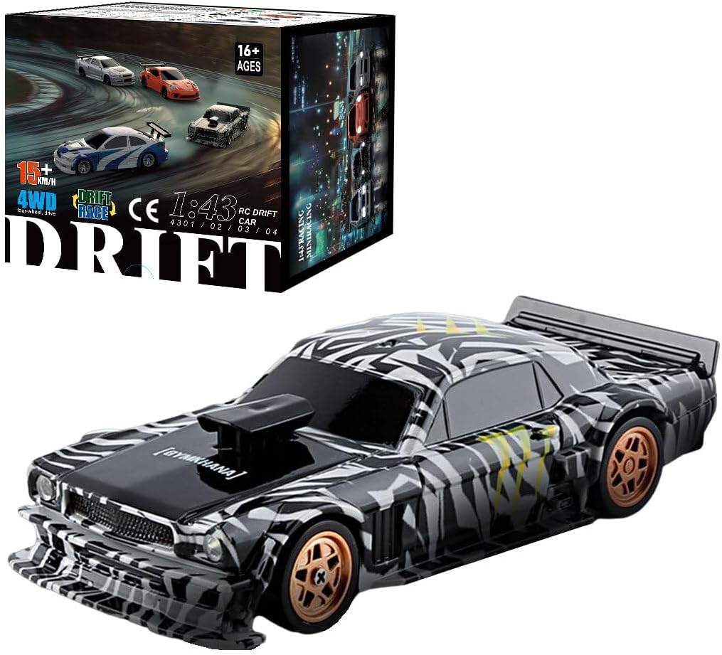 Aetheria Remote Control Drift Car for Adults 1:43 RC Electric Racing Car with Lights 4WD Racing Hobby Vehicle for Adults - RTR Version