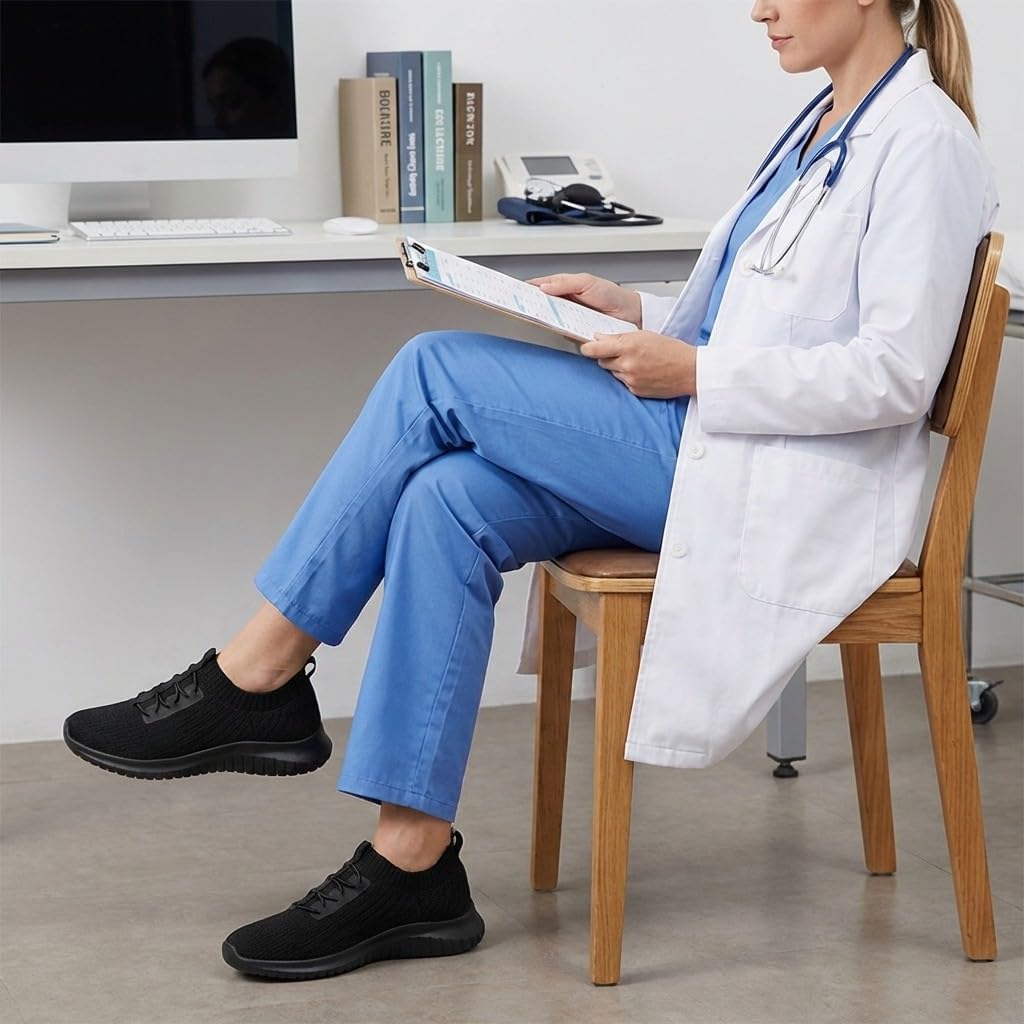 TIOSEBON Women's Slip On Walking Shoes Lightweight Casual Running Sneakers - Image 5