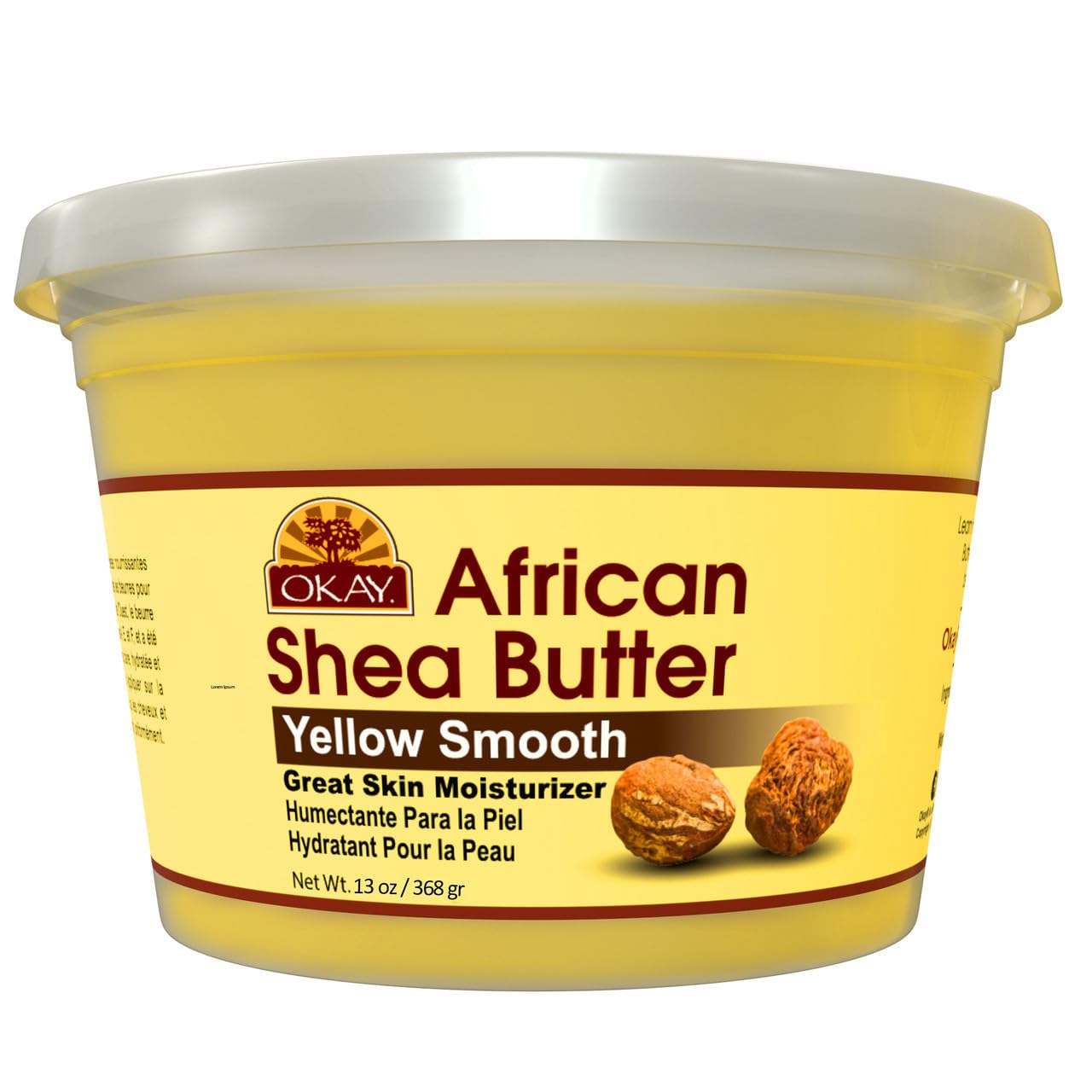 Okay Pure Naturals Shea Butter Yellow Smooth, 16 oz