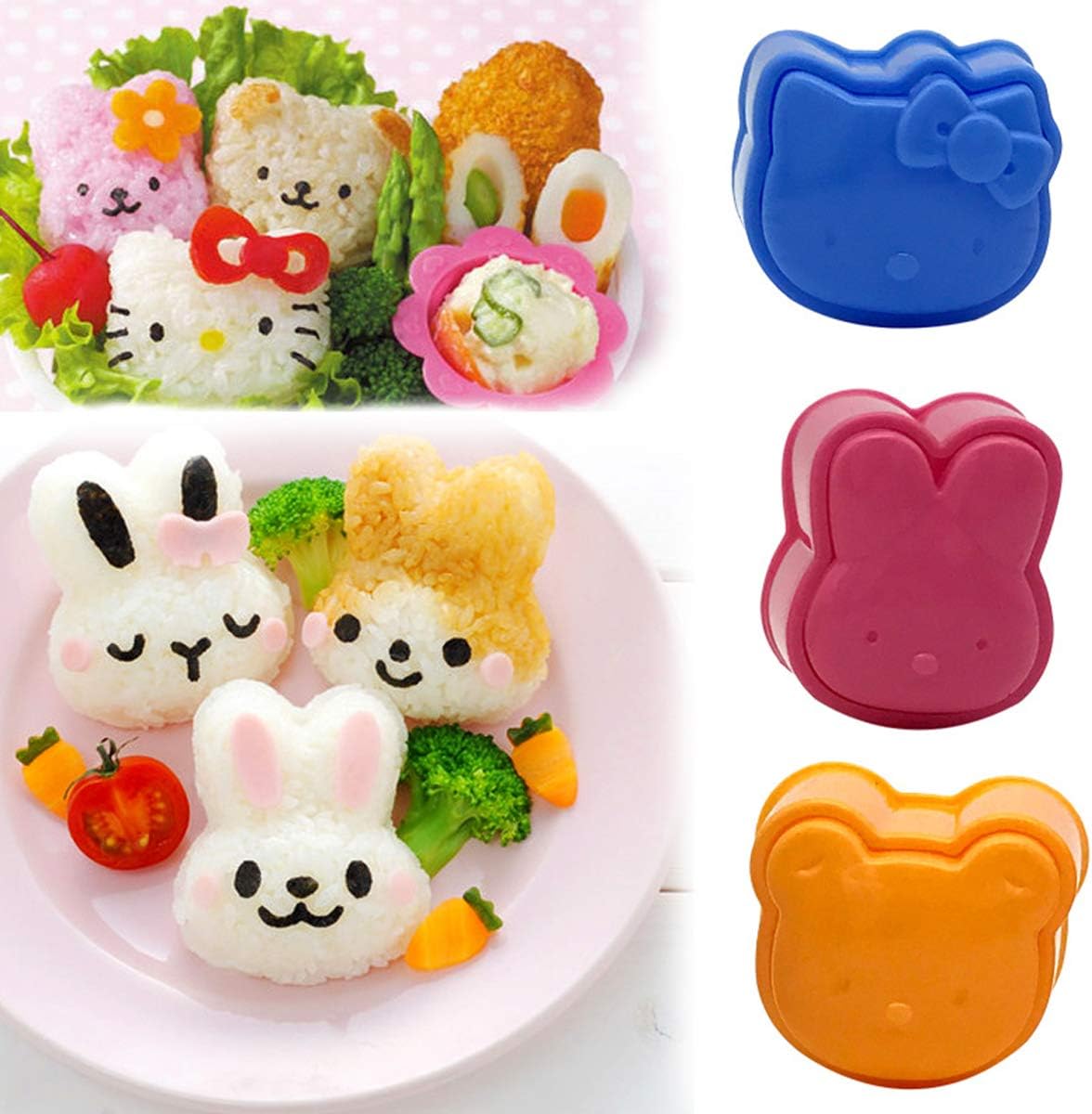 Exclusive Special Sushi Shake Rice Ball Mold, Animal Shapes Sushi Mold (3 Pcs + 1 Pcs) Diy Tool Kitchen Sushi Tool Black Friday - 50% OFF Sushi Shake Rice Ball Mold, Animal Shapes Sushi Mold (3 Pcs + 1 Pcs) Diy Tool Kitchen Sushi Tool