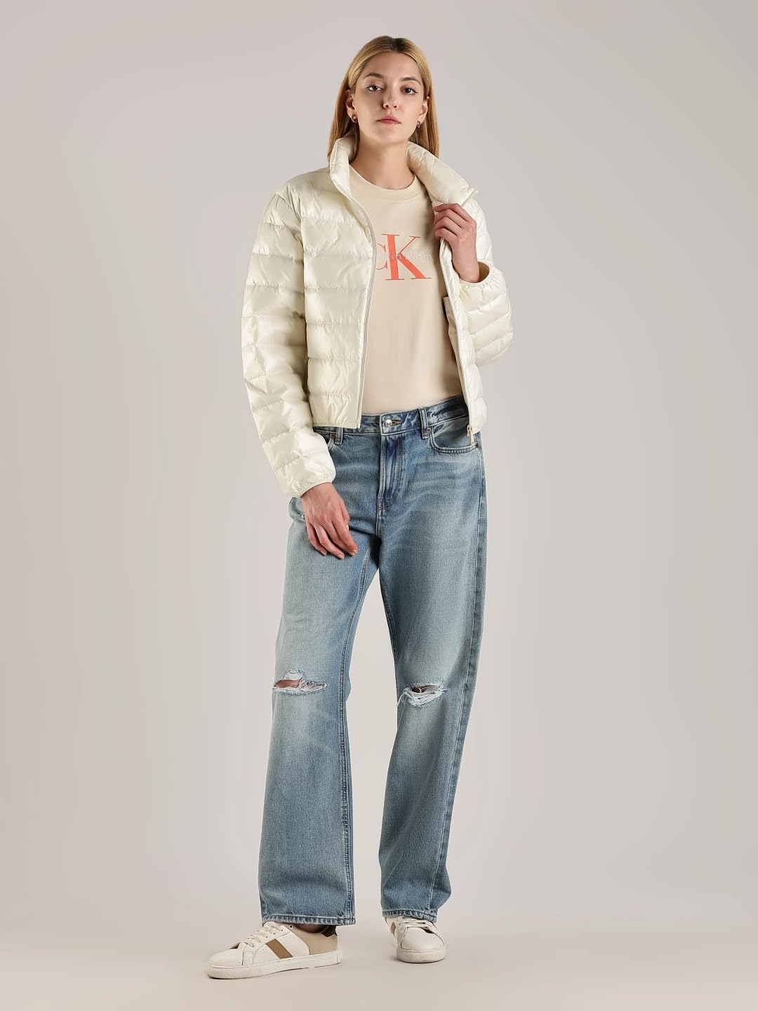 Calvin Klein Cazadora acolchada Mujer Down Shine brillante