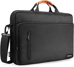 Protective Laptop Shoulder Bag for 13-14 Inch MacBook Air/Pro, 13.4-14.4 Surface Laptop Studio/7/6/5/4/3, HP Chromebook 14, Acer Aspire 14, ASUS Zenbook 14, Dell Inspiron 14, Business Briefcase