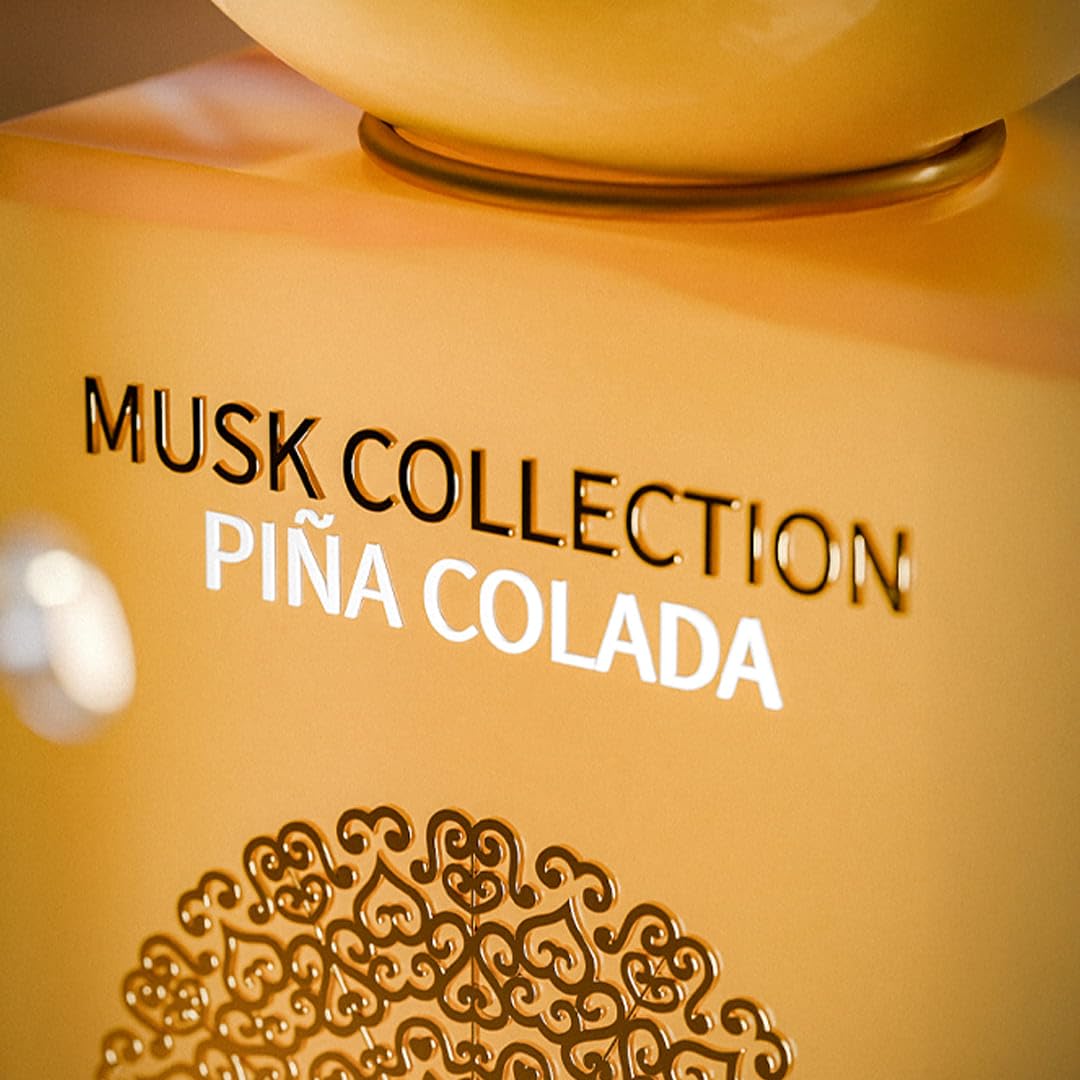 Gulf Orchid Musk Tahara Piña Colada - Eau de Parfum 60ml | Perfume unisex afrutado almizclado | Fragancia tropical de larga duración con piña, coco, vainilla y almizcle | para hombres y mujeres