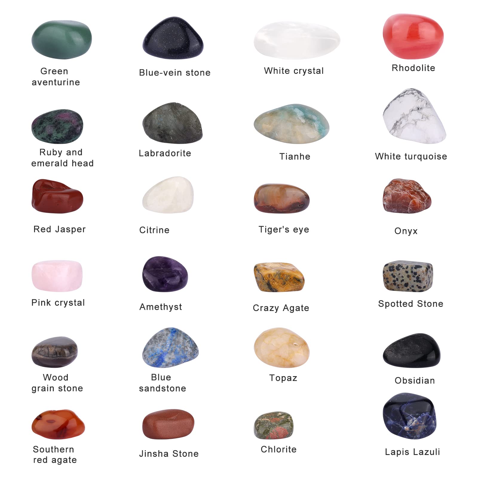 Gemstone Advent Calendar, 24 Natural Crystal Gemstones Stone, Gemstones to Open Each Day for Learning Collection, Gemstone Christmas Advent Calendar for Girls Boys Geology Enthusiasts