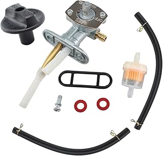 USPEEDA Fuel On Off Reserve Petcock & Knob Fuel Filter for Arctic Cat 250 300 400 500 2x4 4X4 0470-445 0470-344 0470-363 0470-365 0470-401 ATV
