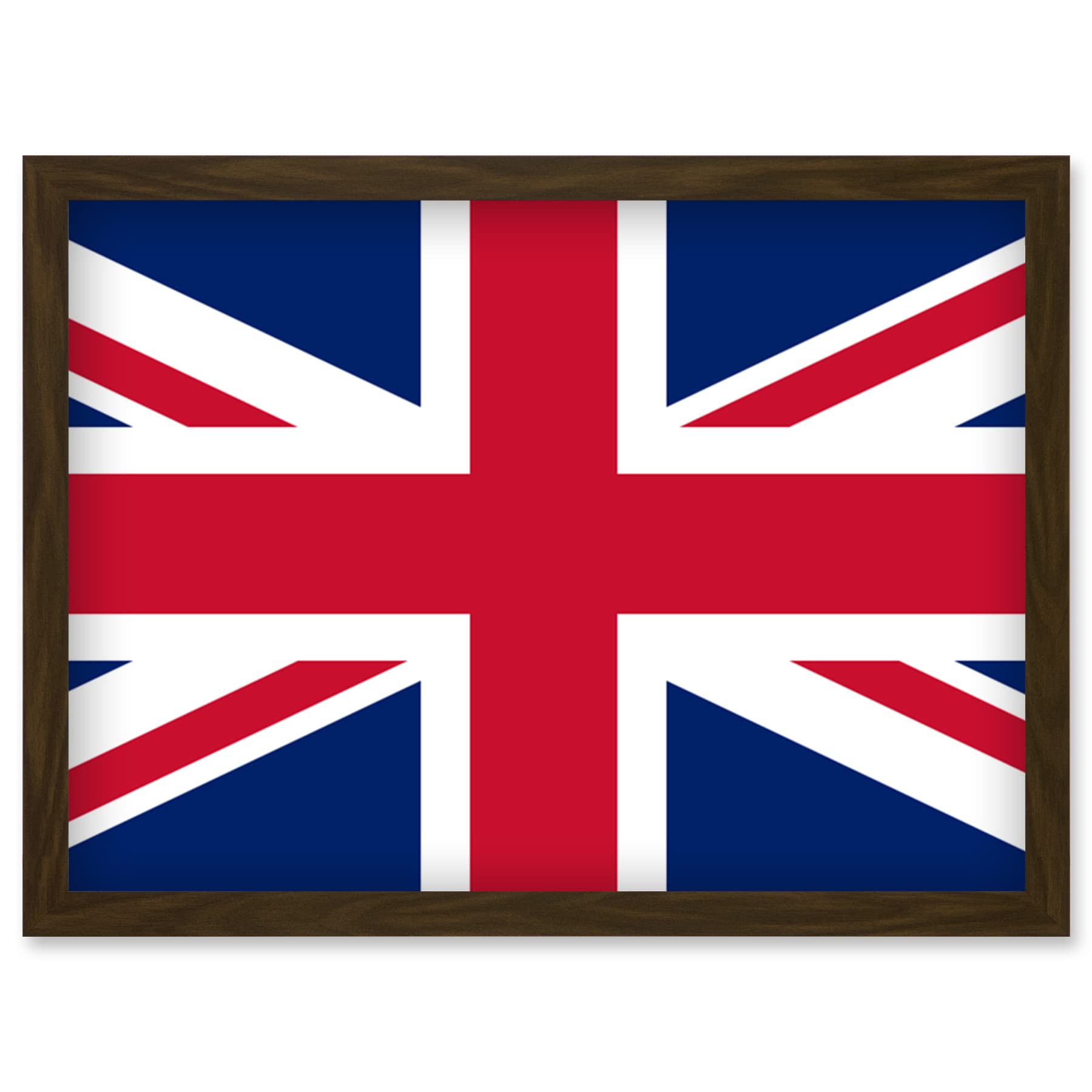 Artery8 United Kingdom of Great Britain and Northern Ireland National Flag Patriotic Vexillology World Flags Country Region Poster Artwork Framed Wall Art Print A4