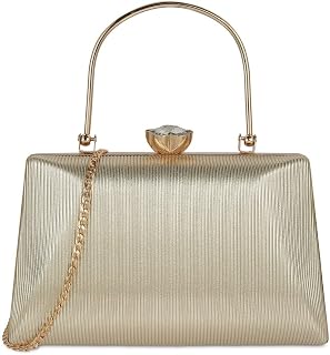 Mochi Women's Fashionable Faux Leather Party Clutch Price In India