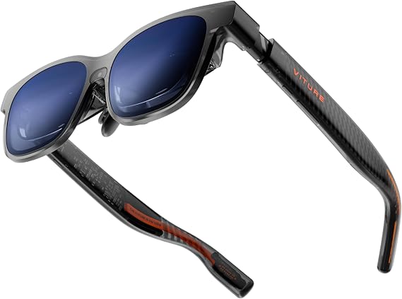 VITURE Luma Pro XR Glasses 152 1200p Ultra Sharp Display, 1000 Nits, 52 FOV, Dimming Adjustments, for iPhone 17/16/15, Android, Mac, PC, Steam Deck, First-Ever XR Experience for Switch - Large