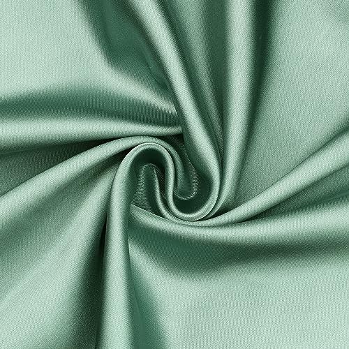 uxcell Satin Pillowcase for Hair and Skin Soft and Smooth Set of 2 with Envelope Closure, Gifts for Friends Green Queen (51x76cm) - Image 3