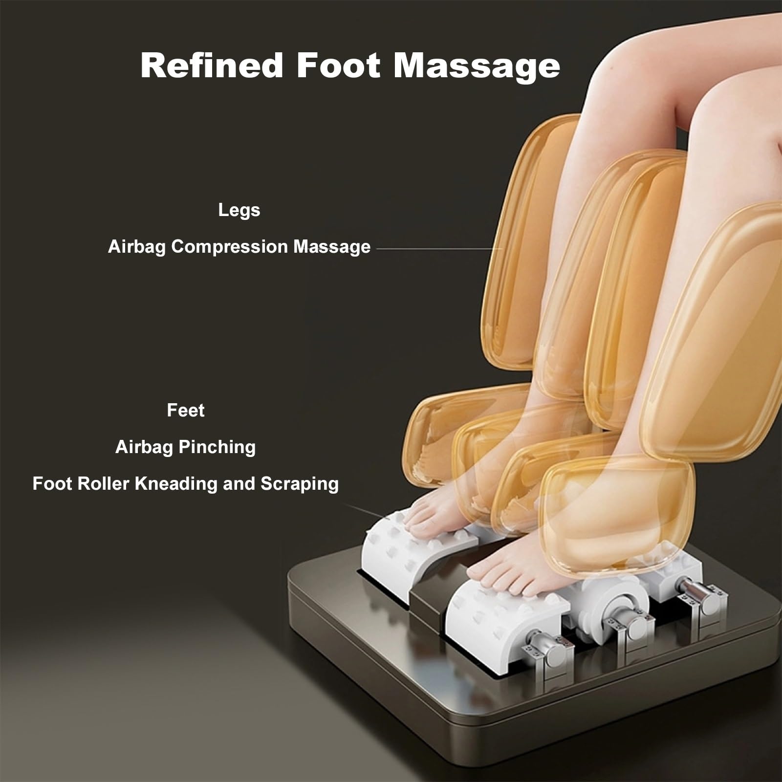 Poltrona Massaggiante 4D Con Massaggio Pneumatico Completo Del Corpo E Terapia Termica Integrata, Design Salvaspazio, Adatta Per Ambienti Domestici E Uffici