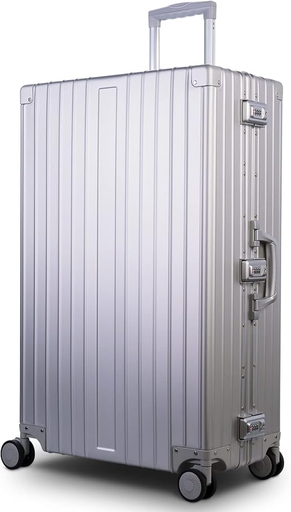 たか様H107_A1シルバー Amazon.com | TRAVELKING All Aluminum Luggage Zipperless Hard Shell