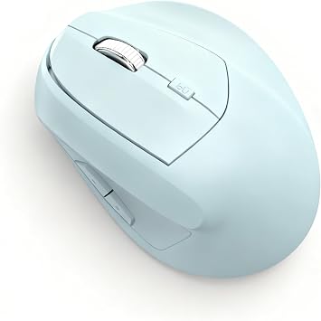 Ergonomic Vertical Mouse Wireless, Rechargeable Ergo Mouse for Carpal Tunnel Relief, 3200DPI Adjustable, 6 Buttons for PC/Laptop/Mac/Windows Aqua Green