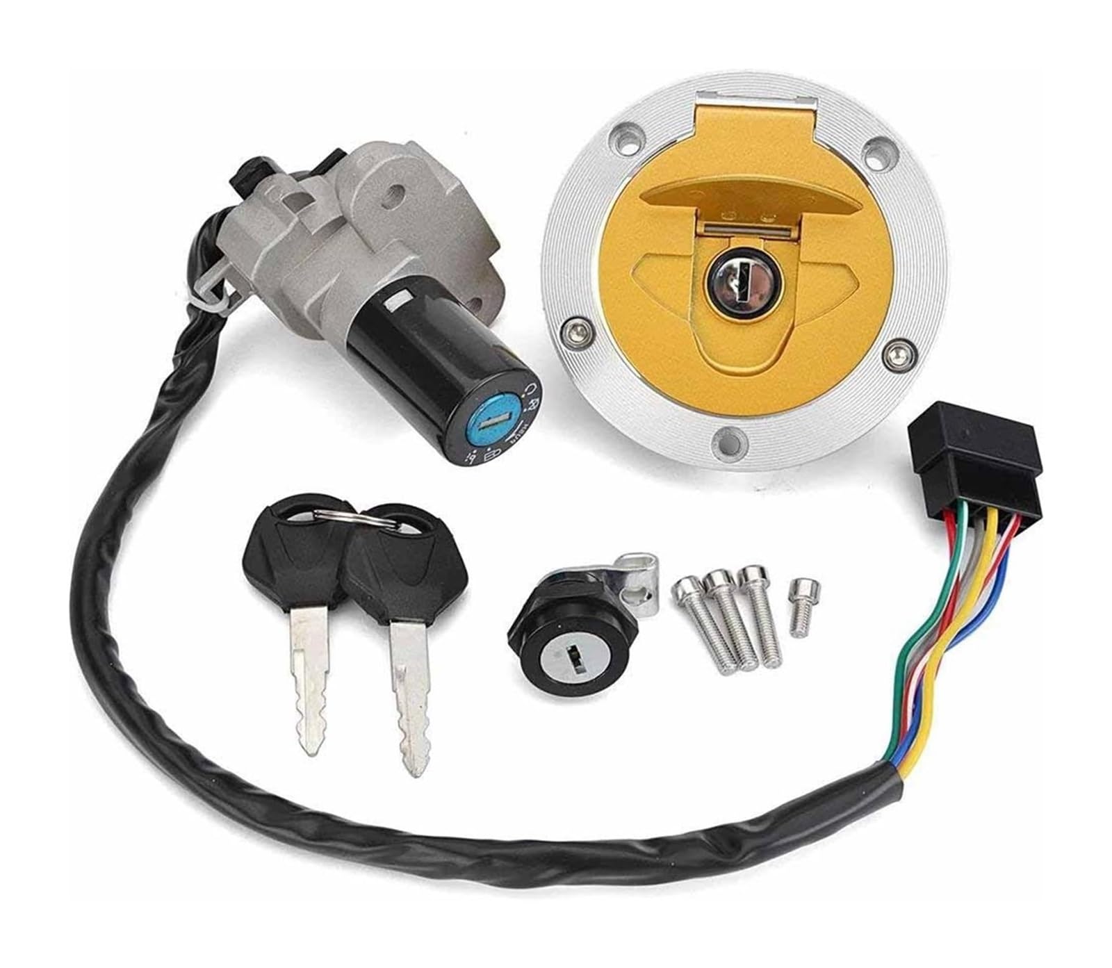 Cerradura De Encendido para Ducati para Monster 620 2003 695 2007-2008 para M620 2003-2005 Interruptor Arranque Accesorios Motocicleta Cerradura Encendido Juego Llaves