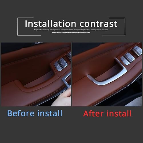 Miniatura 2 de 4 unids ABS puerta de coche caja de almacenamiento decorativo marco ajuste accesorios para BMW X5 G05 2019 (cromo)