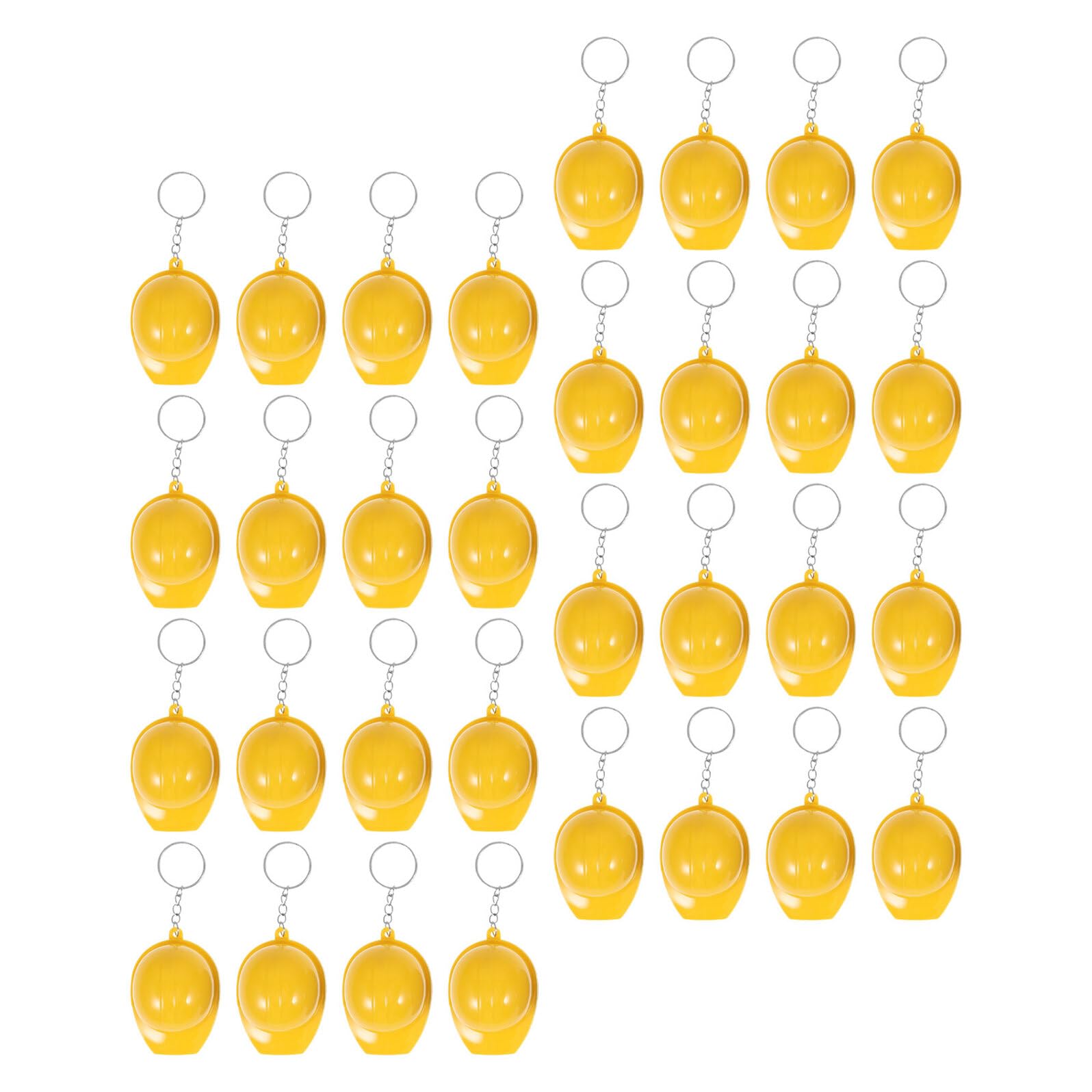 100 Porte-clés petit casque de chantier compacts pour décoration et bagages