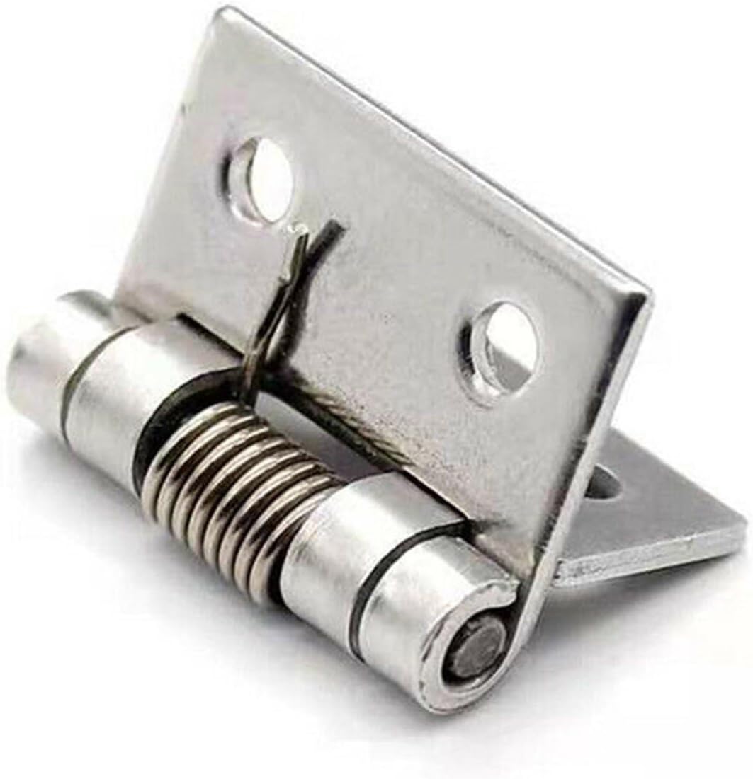 2pcs/Set Self Closing Springs Door Hinge Stainless Steel Hardware 1/2/2.5/3/4 Inch for Windoww Cabinets Jewelry Box(2 Inch)