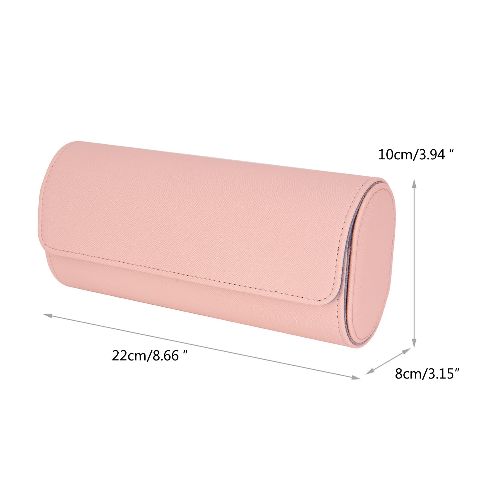 Boîte de rangement compacte rétro en polyuréthane pour montres et bijoux