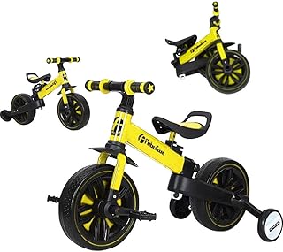 三輪車 2-6歳子供用 5in1キッズバイク 折りたたみ ハンドル・シート高さ調整可能 へんしんバイク 子供自転車 ベビーバイク 持ち運び便利