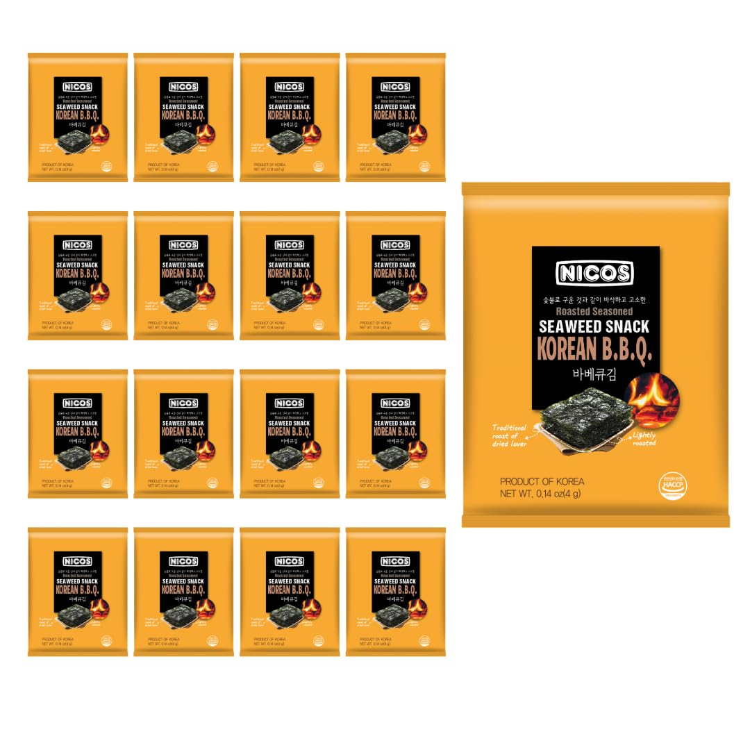 Nicos Korean BBQ flavor (pack of 16) / Roasted Seasoned