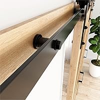 Vista 7 de ZEKOO Juego de 4 piezas de accesorios para puertas correderas de granero de 1-3/8 pulgadas, espaciadores de riel, kit de conexión, conector de acero