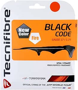 Amazon.com : Tecnifibre Black Code Tennis String Fire (17G) : Sports ...