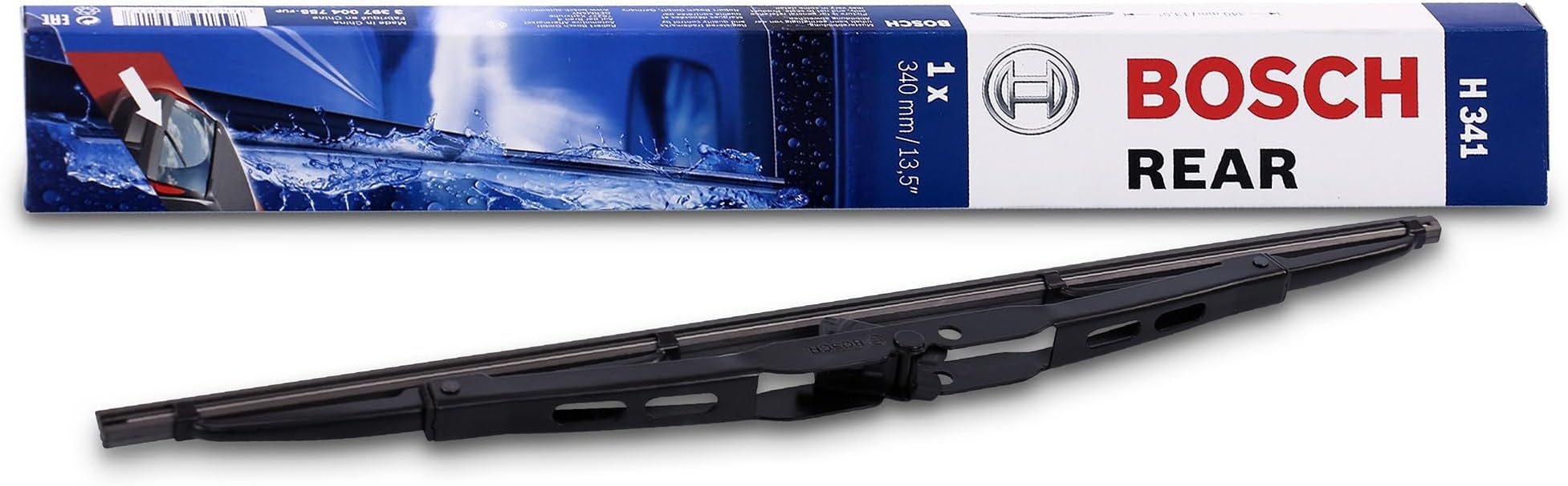 Rear Wiper H 341 - Excellent Cleaning Performance - Replacement Blade for Back Windscreen - 1 Blade, 340mm