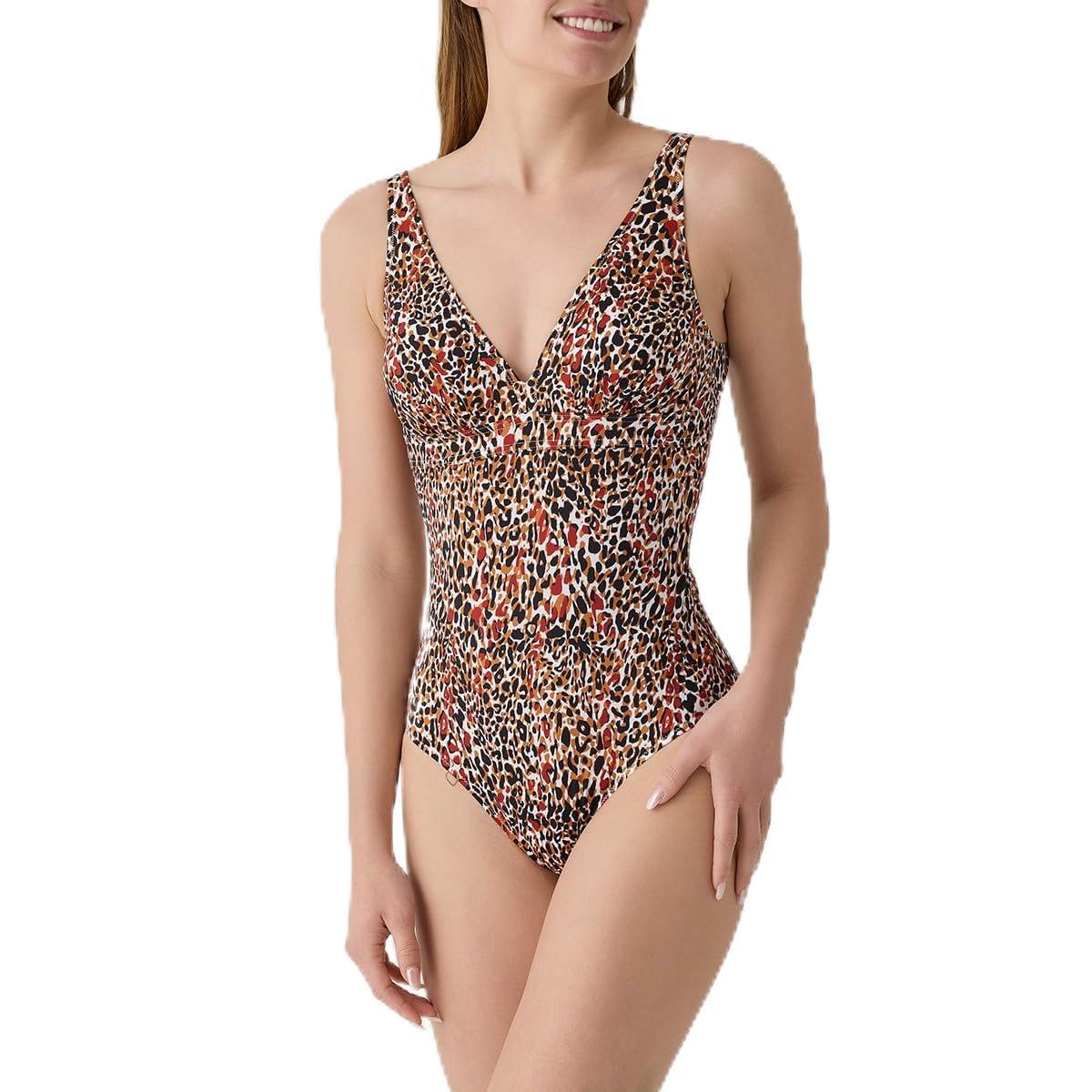 Maillot de bain 1 pièce marron Tanza avec armatures et coques
