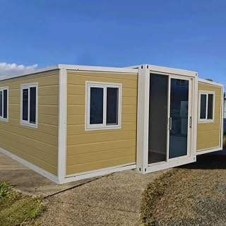 Flat Woodgrain 40 Ft 20 Modern Prefab Expandable Container House Living Mobile Prefabricated Villa Home 3 Bedroom