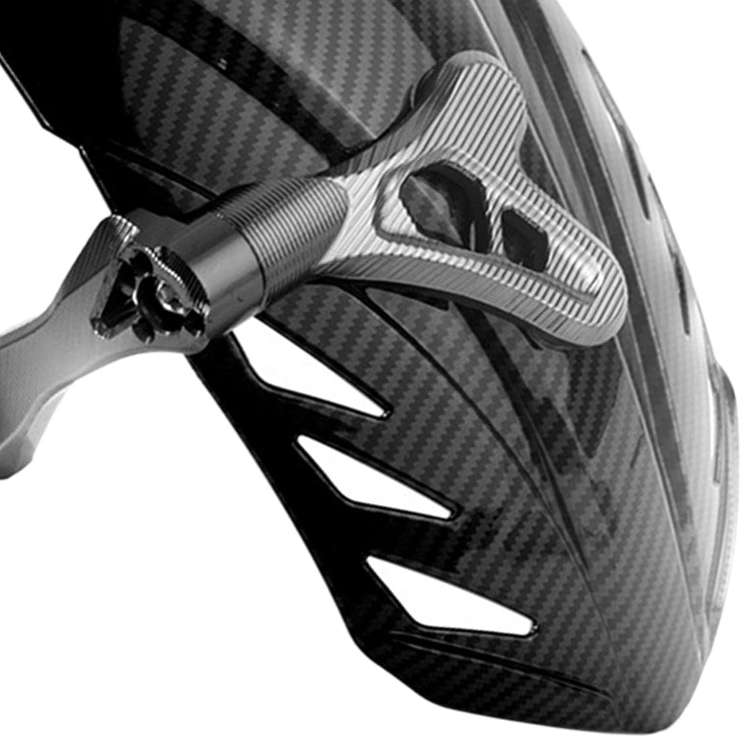 Generic Morcycle Adjustable Aluminum Alloy Protecr New Upgrade Flap Guard, C, 34cmx29cmx11cm