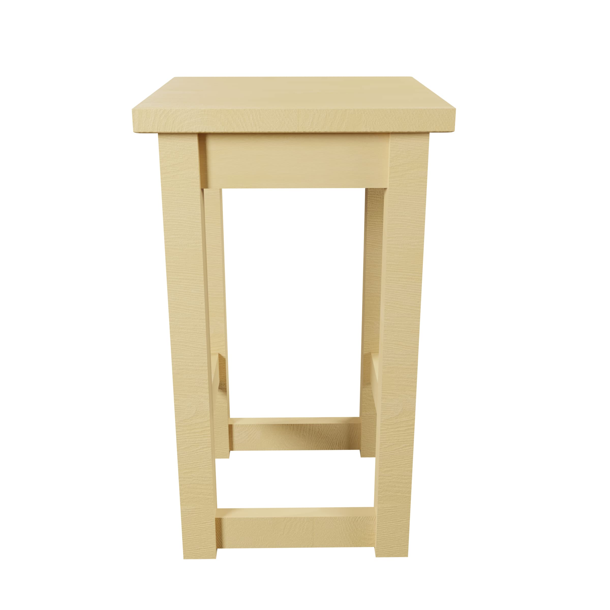 Magnetic Mobel Tabouret de Bar en Bois Massif Hauteur d'assise 60 cm Kiefer Capacité de Charge 110kg Repose-Pieds Intérieur Extérieur Chaise de Bar Tabouret de comptoir