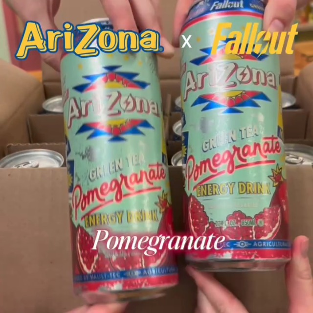 Amazon.com: AriZona x Fallout Georgia Peach Green Tea Energy Drink