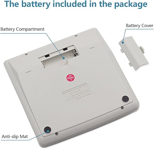 Miniatura 5 de Calculadora de escritorio básica batería solar de doble energía con pantalla LCD grande de 12 dígitos y llaves de computadora grandes calculadora de