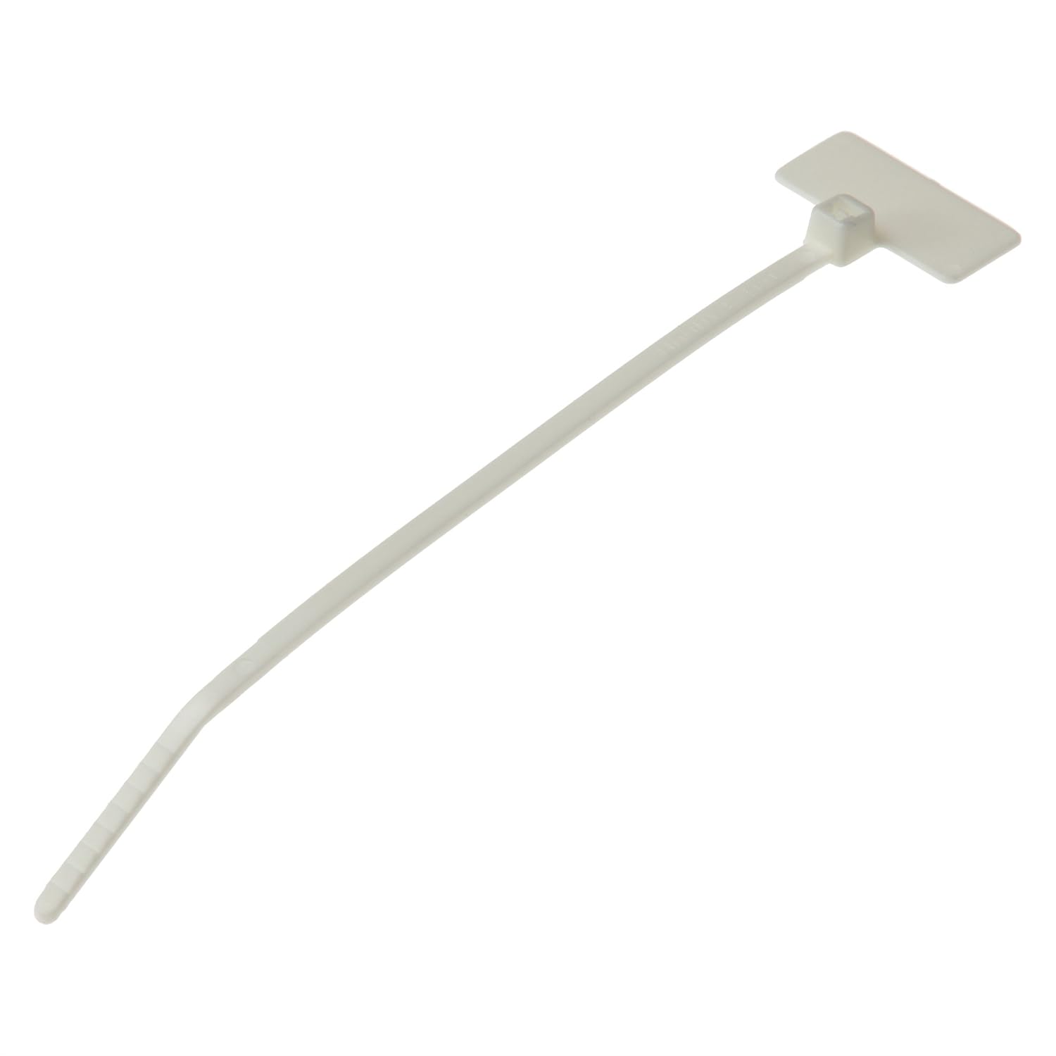 Panduit PLF1M-M69 Pan-Ty Marker Flag Tie, Flag Type, Miniature Cross Section, 18lbs Min Tensile Strength, .87" Max Bundle Diameter, .31 x .75" Marker Write On Area, .045" Thickness, .098" Width, 4.3" Length (Pack of 1000)