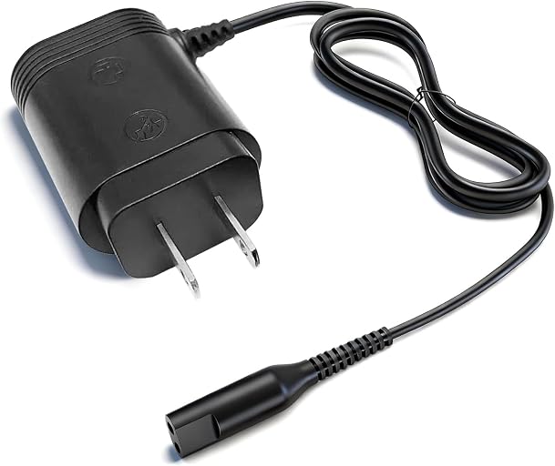 12V Charger Fit for Braun Shaver Series 9 pro 7 5 3 1, 310s 3040s 9577cc 9517s 7085cc Charging Cord Replacement for Braun S3 S5 S7 S9 Electric Razor Shaver Trimmer Power Adapter Charging Cable Cord