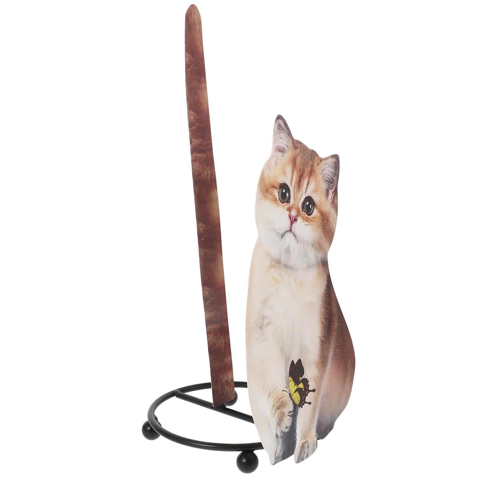 Artibetter Portarotolo di Carta Igienica Portaoggetti a Forma di Gatto in Ferro Compatto Decorativo per Bagno Soggiorno e Sala da Pranzo