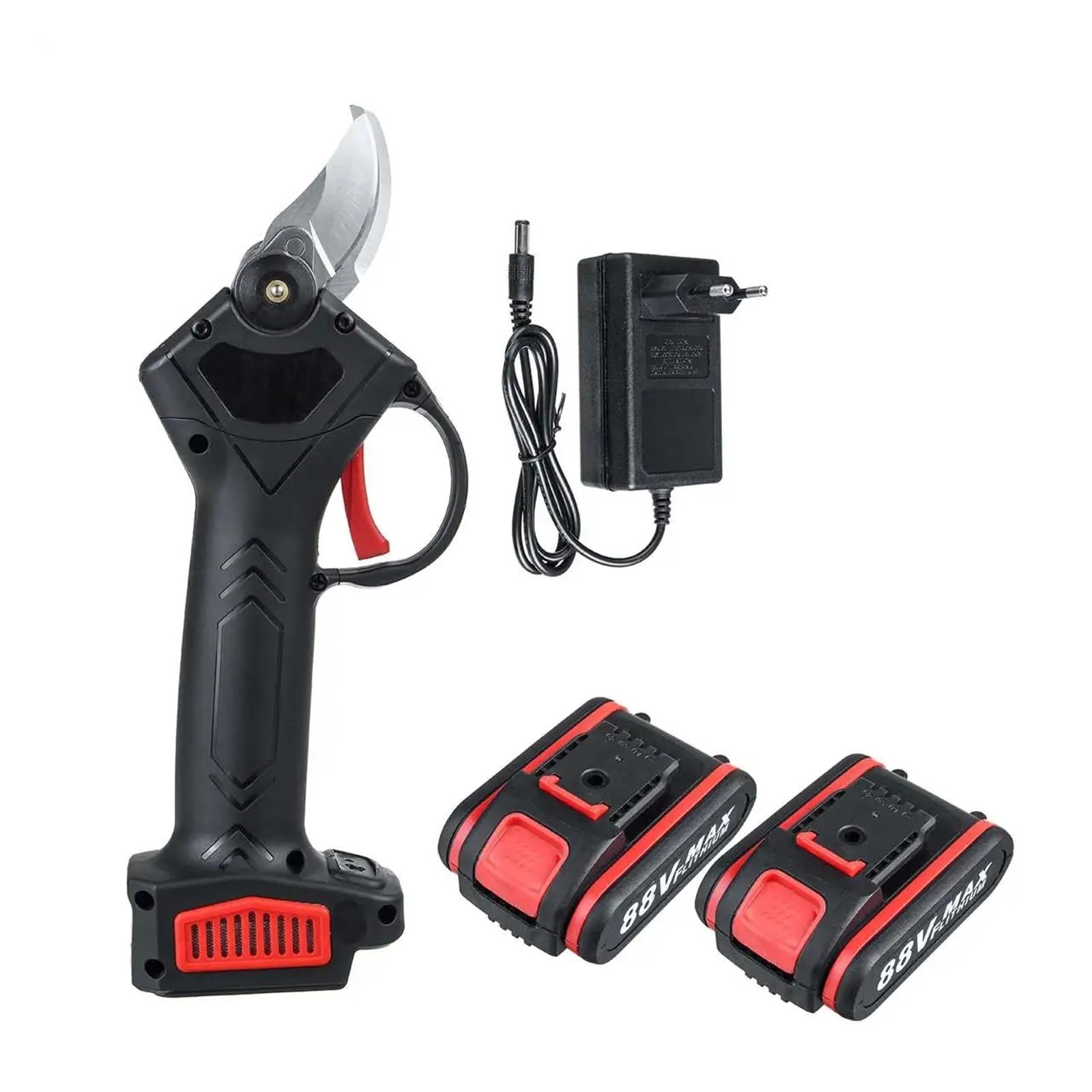 Cisaille électrique sans fil taille branches arbres fruitiers aménagement paysager 88V