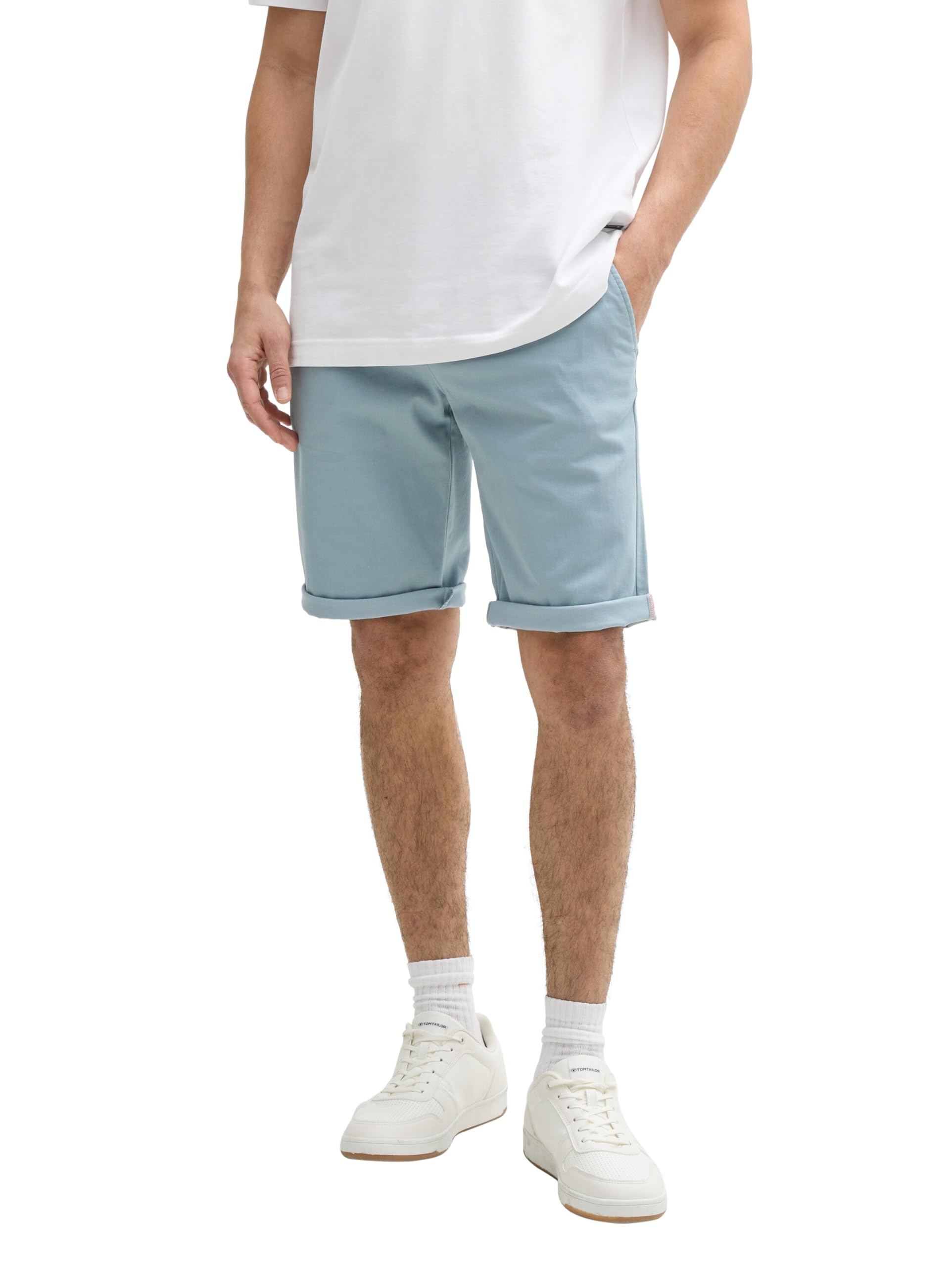TOM TAILOR Slim Chino Shorts, Hazy Coral Rose, 33