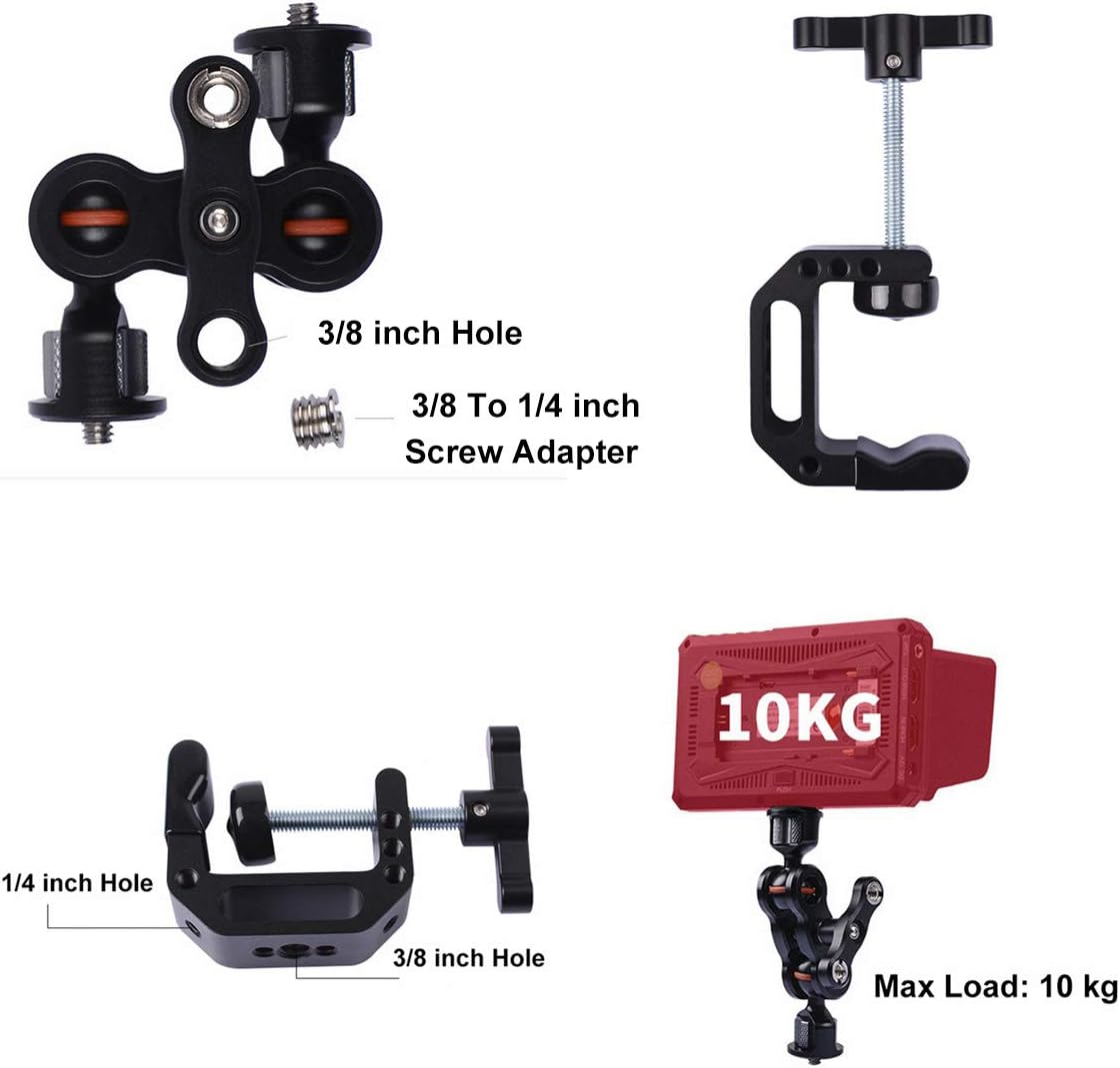 Review Adjustable Articulating Camera Clamp Action Camera Bike Mount Compatible with Monitor LED Action Camera Gopro 7 OSMO Action DSLR Canon Nikon Sony Black Friday - 80% OFF Adjustable Articulating Camera Clamp Action Camera Bike Mount Compatible with Monitor LED Action Camera Gopro 7 OSMO Action DSLR Canon Nikon Sony