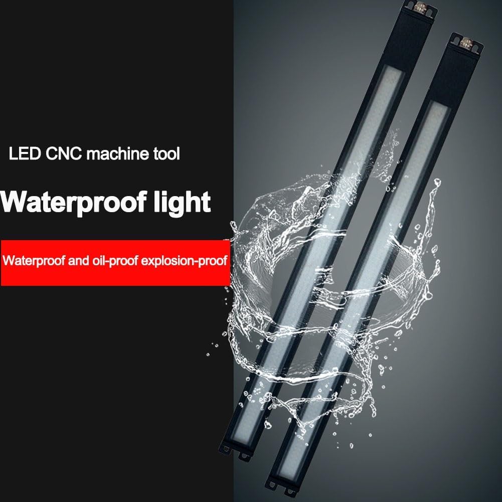 Ultra-Thin LED Lamps, IP67 Explosion-Proof Lamps, Rhombic Glass Without Glare, Waterproof Machine Tool Lamps Aluminium Alloy housing for Industrial environments(20W-24V)
