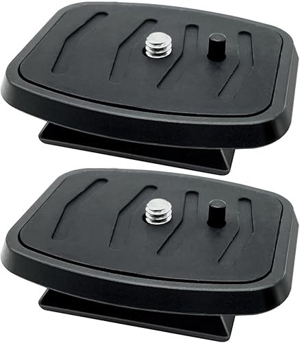 Paquete de 2 adaptadores de montaje para trípode de cámara de liberación rápida de 1.378 in, repuesto de cabeza de bola de montaje de cámara QR,