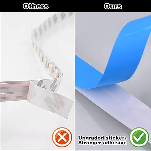 Miniatura 7 de iNextStation Tira de luces LED verdes de 12 V, tira de luces LED flexibles de 16.4 pies, 300 LED, 5050, cinta de luces para dormitorio, cocina,